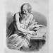 St. Jerome in the act of writing, by Guercino